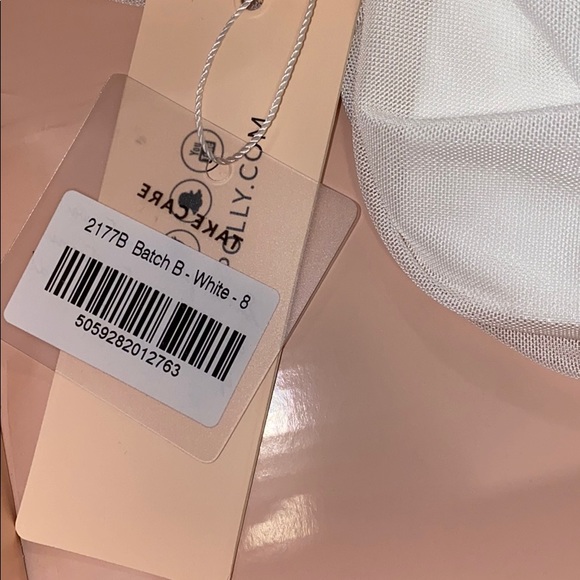 Stunning ruched mini white two piece. - Picture 3 of 3